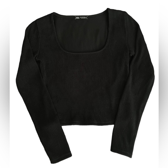 Zara basic black longsleeve - Picture 2 of 2
